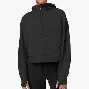 Cropped Athletic Zip Up Sweater Fleece Lined Sweatshirt Long Sleeve Pullover